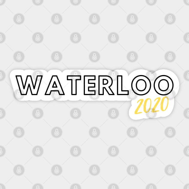 Waterloo 2020 Sticker by stickersbyjori